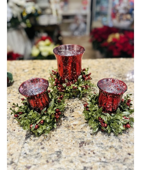 Mistletoe Candle Holder