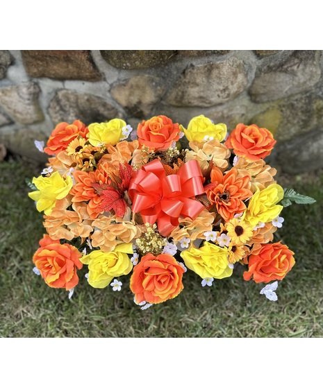 Cemetery flowers buying